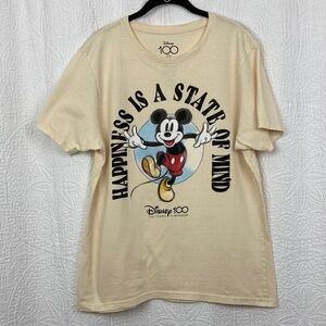 Disney 100 Years of Wonder Happiness Is A State Of Mind T-Shirt sz Large